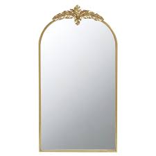 Marion Iron Frame Arched Wall Mirror 107cm