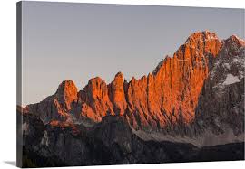 Mount Civetta An Icon Of The Dolomites Italy Large Metal Wall Art Print Great Big Canvas