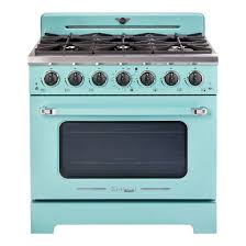 Burner Gas Range With Convection Oven