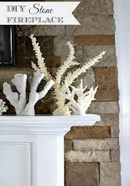 Diy Fireplace Makeover With Stacked Stone