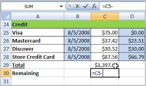 Excel 2007 Creating Simple Formulas
