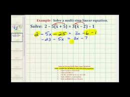 Ex Solve An Equation With Variables