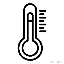 Obraz Thermometer Icon Outline