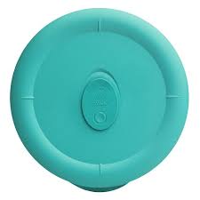 Turquoise Vented Lid For 5 Cup Round