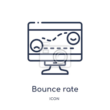 Bounce Rate Icon From Technology