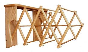 Oak Wood Wall Drying Rack From