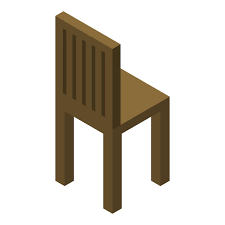 Wood Chair Icon Isometric Of Wood Chair