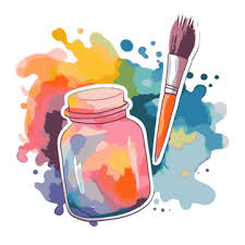 Paint Brushes In Jar Png Transpa