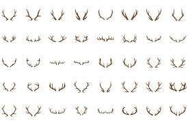 Deer Horn Logo Vector Icon Design