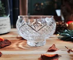 Old British Handmade Crystal Cut Glass