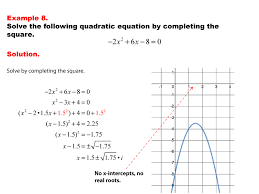 Math Example Quadratics Solving