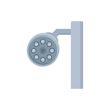 Dental Surgical Light Icon Flat