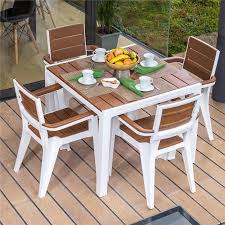 Resin Outdoor Patio Dining Table Set