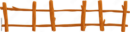 Garden And Farm Cartoon Wooden Fence