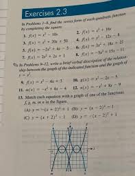 Solved Exercises 2 3 In Problems 1 8