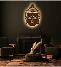 Buy Traditional Iron Buddha Wall Art In