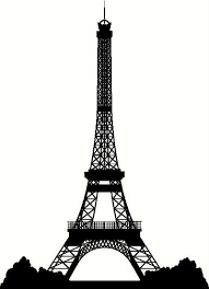 Eiffel Tower Silhouette Wall Sticker