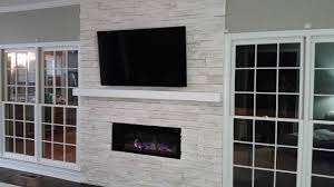 Roswell Contemporary Fireplace Remodel