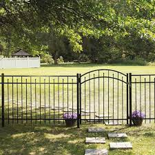 Freedom Standard Concord 4 Ft H X 6 Ft W Black Aluminum Flat Top Erosion Fence Panel 73002310