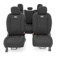 Seat Cover Set Neoprene Black Rough Country