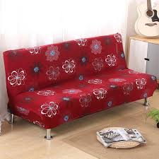 Stretch Armless Futon Cover Sofa Bed