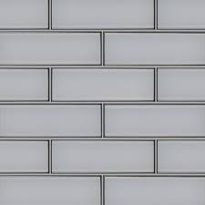 Ice Bevel 4x12 Glossy Glass Subway Tile