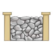 Stone Fence Vector Hd Png Images Stone