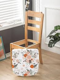 1pc Flower Pattern Chair Slipcover
