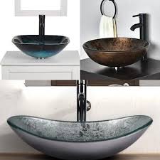 Bathroom Sink Basin Wash Bowl Tempered