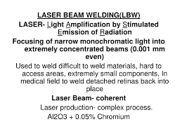 ppt laser beam welding lbw laser l