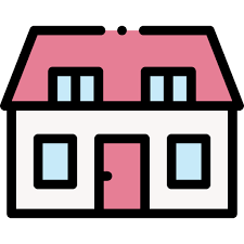 House Detailed Rounded Lineal Color Icon