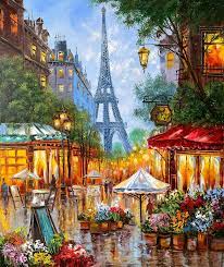 Artwork Eiffel Tower Painting