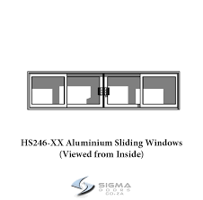 Aluminium Sliding Window Size 2400 X