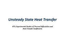 Ppt Unsteady State Heat Transfer
