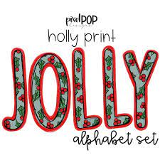 Jolly Holly Alphabet Letter Set