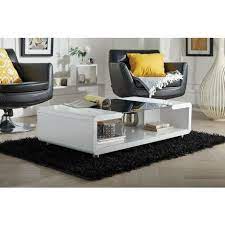 High Gloss And Glass Coffee Table