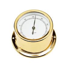 Nautical Thermometer Gold Plated