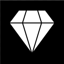 Diamond Icon Silhouette Vector Png