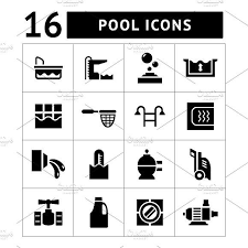 Set Icons Of Pool Beach Icon Icon