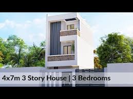 4x7 Meters 3 Story House Design 3