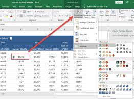 Icon Sets In A Pivot Table Myexcel