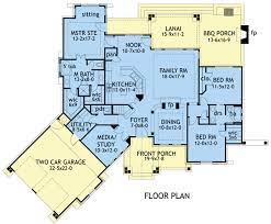 Plan 65862 Tuscan Style House Floor