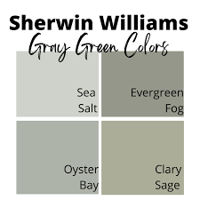 Best Gray Green Paint Colors