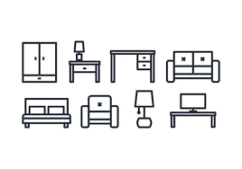 Furniture Vector Art Icons And