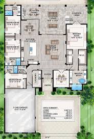 4 Bedroom Florida House Plan With Lanai