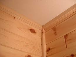 Knotty Pine Having Inside Corner