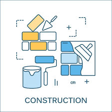 Blueprint Construction Icon Stock