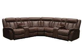 Buy Roman Brown Reclining Sectional