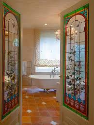 Glass Bathroom Door Eclectic Bathroom