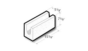 6x8x16 solid bottom bond beam block